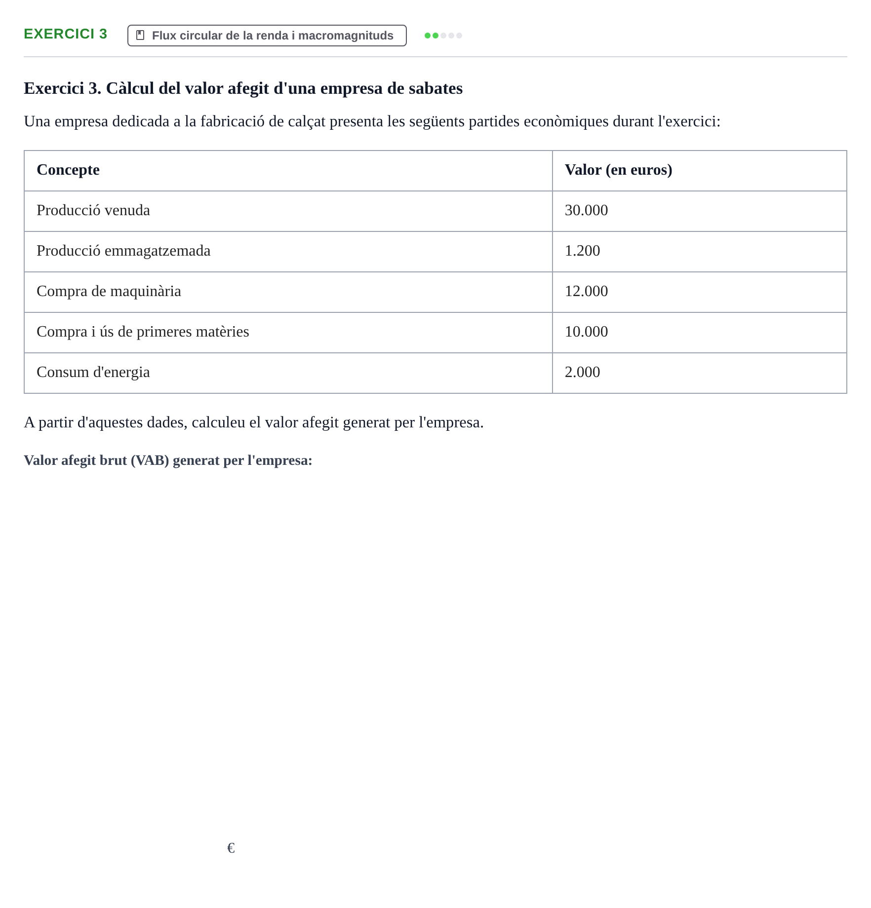 Enunciado: Exercici 3