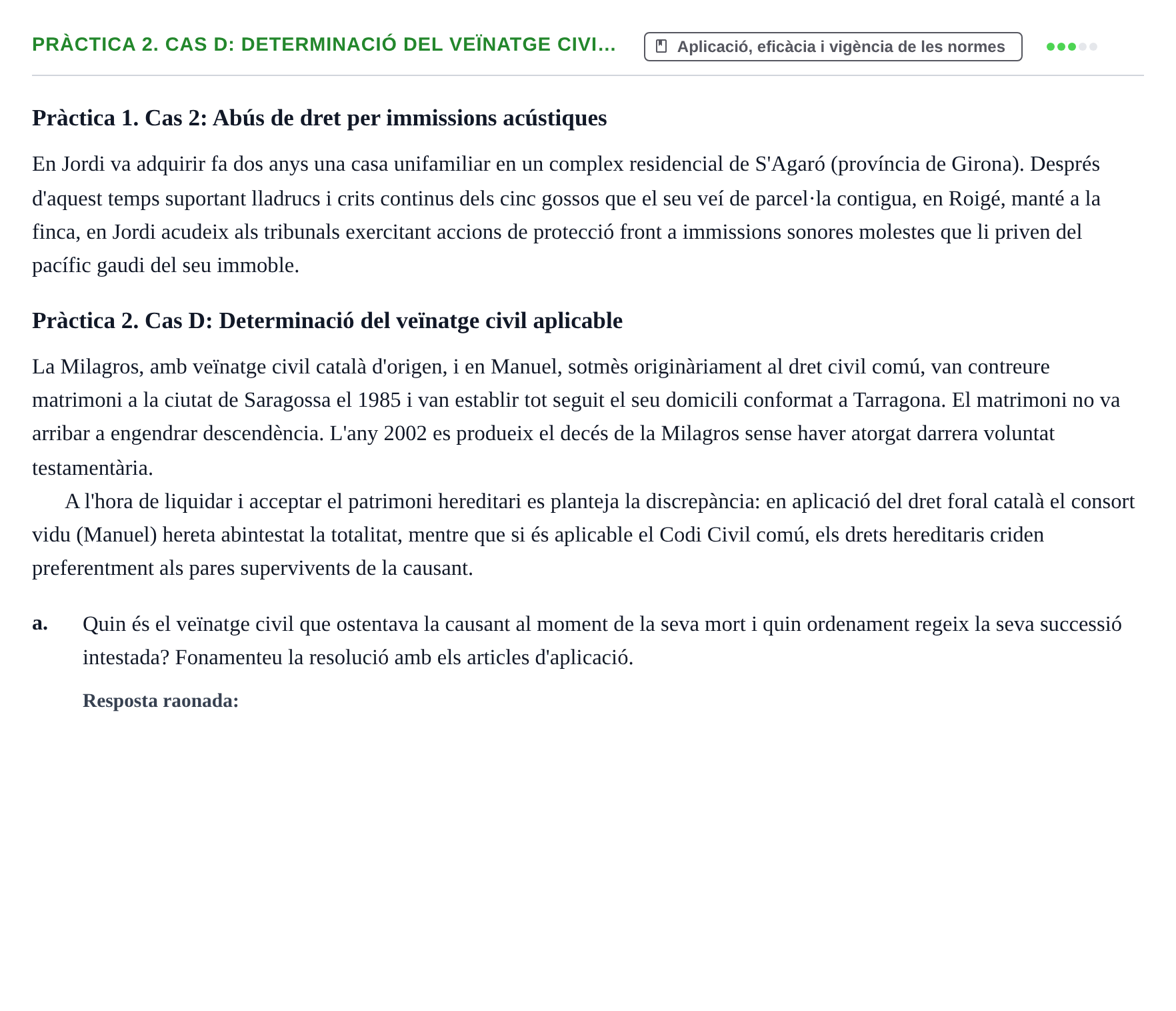 Enunciado: Pràctica 2. Cas D: Determinació del veïnatge civi…