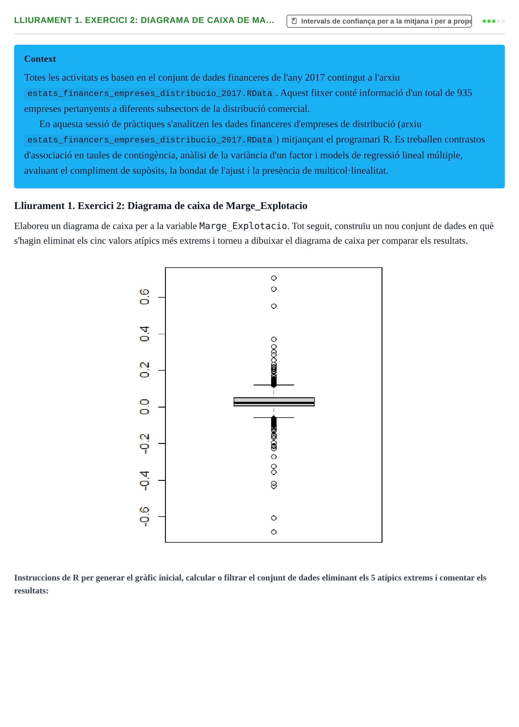 Enunciado: Lliurament 1. Exercici 2: Diagrama de caixa de Ma…