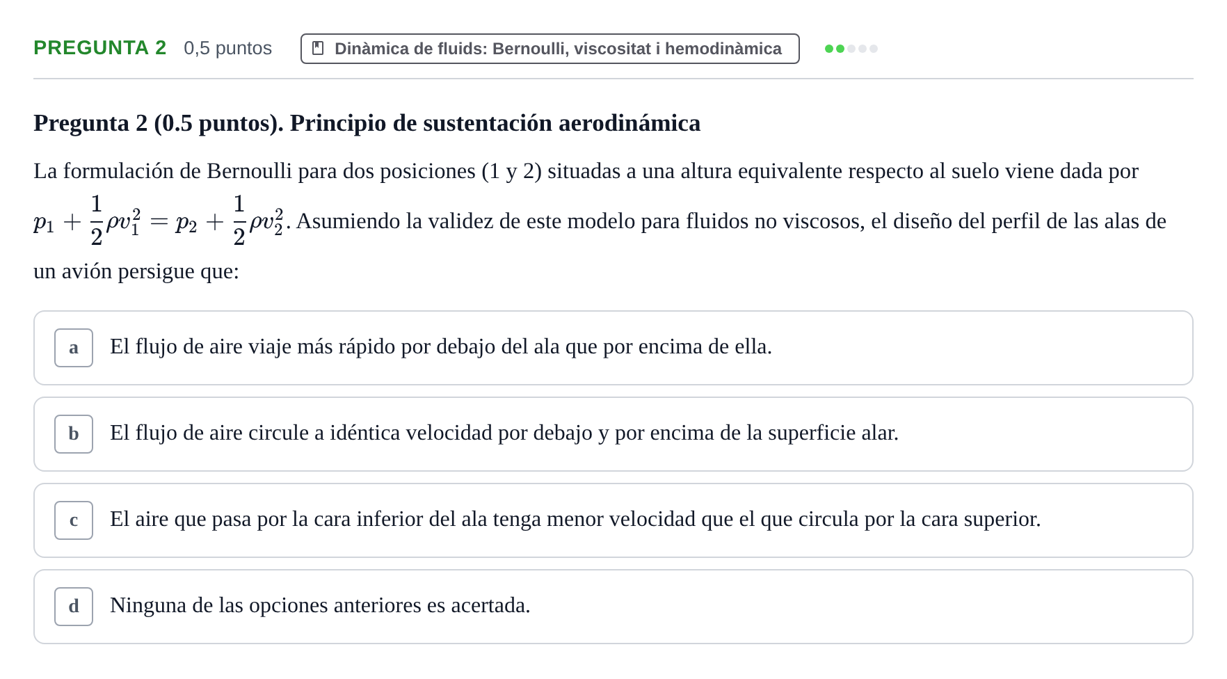 Enunciado: Pregunta 2 · Física UAB 2023