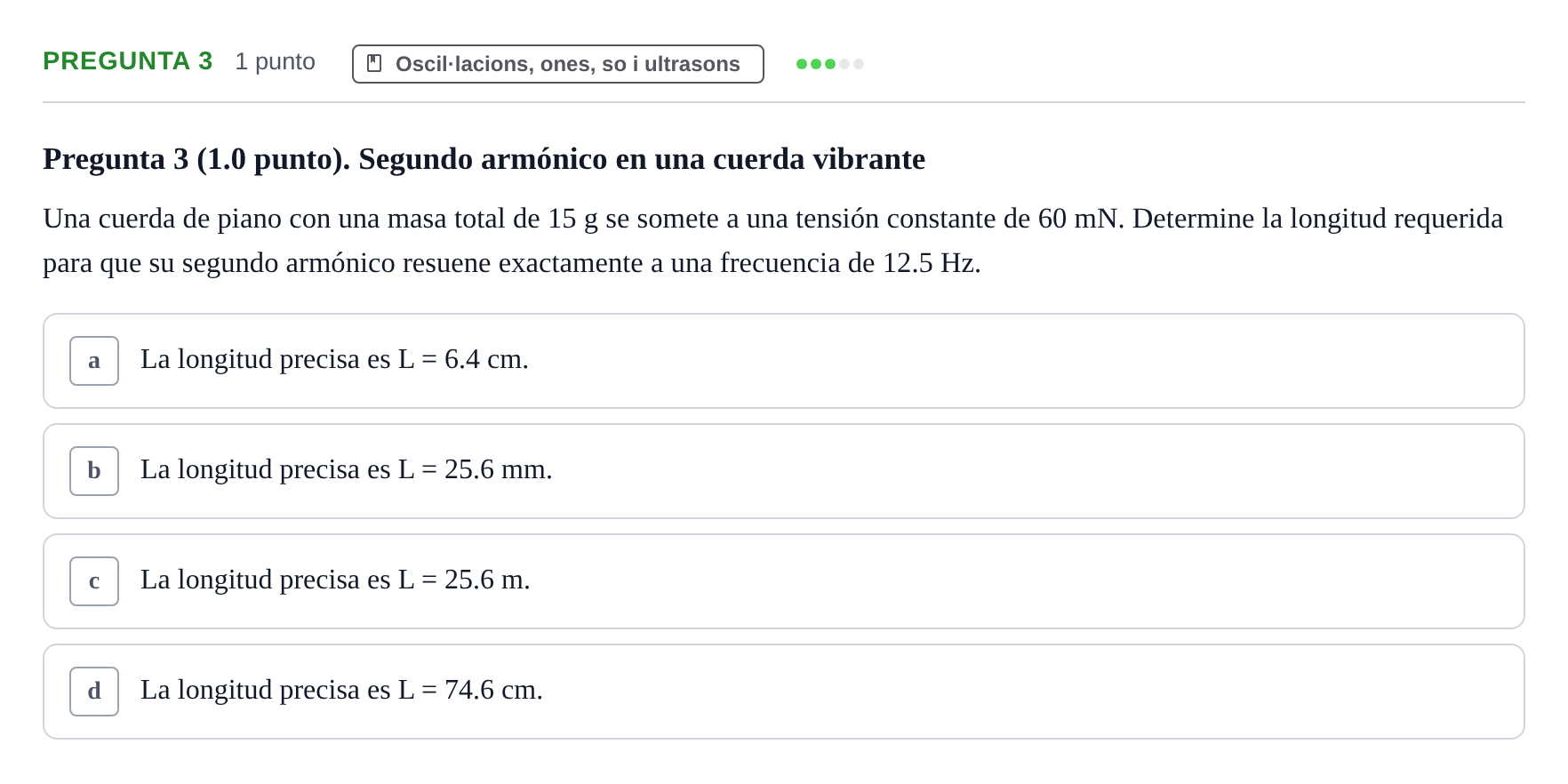 Enunciado: Pregunta 3 · Física UAB Juny 2023