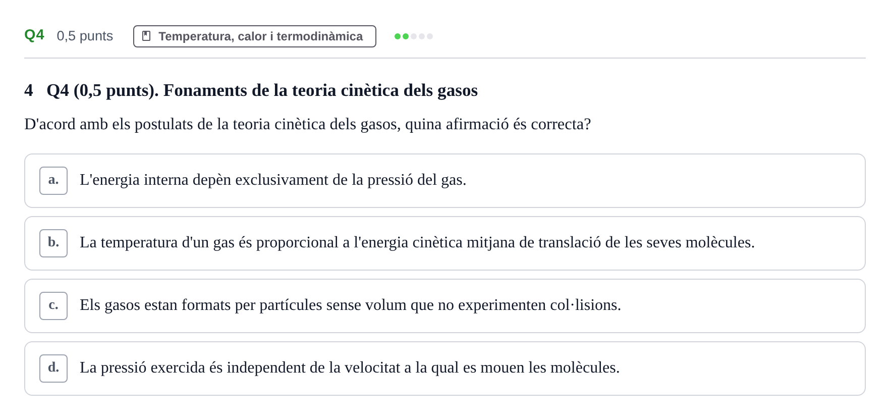 Enunciado: Ejercicio Q4 · Física UAB Examen Primer Parcial de Física