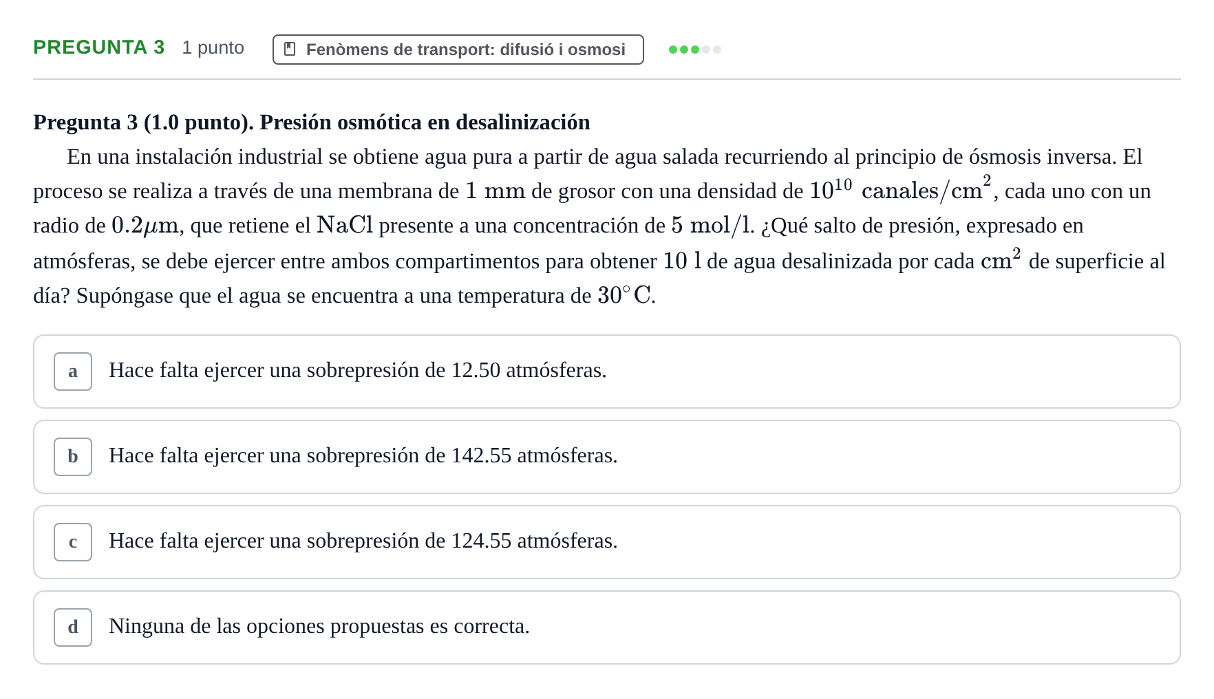 Enunciado: Pregunta 3 · Física UAB 2023