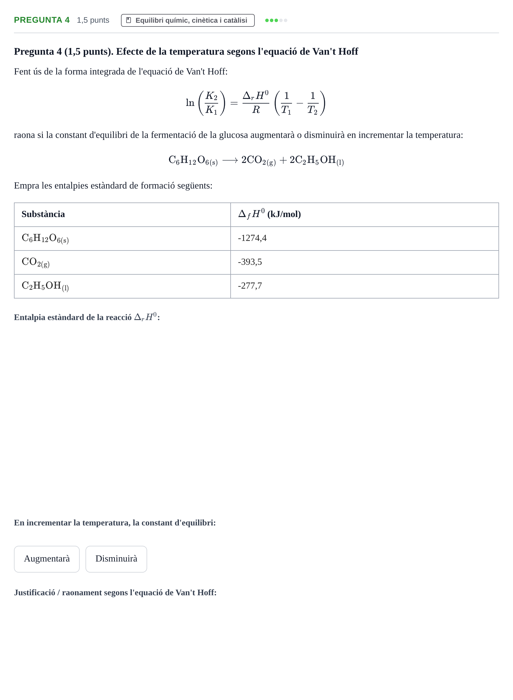 Enunciado: Pregunta 4 · Química UAB 2023