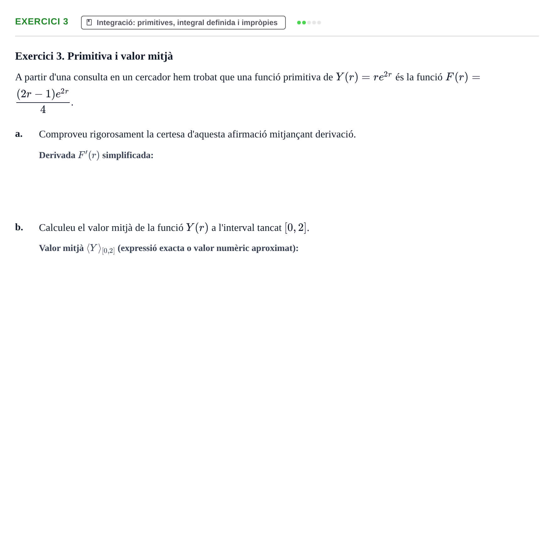 Enunciado: Exercici 3 · Matemáticas UAB 2018