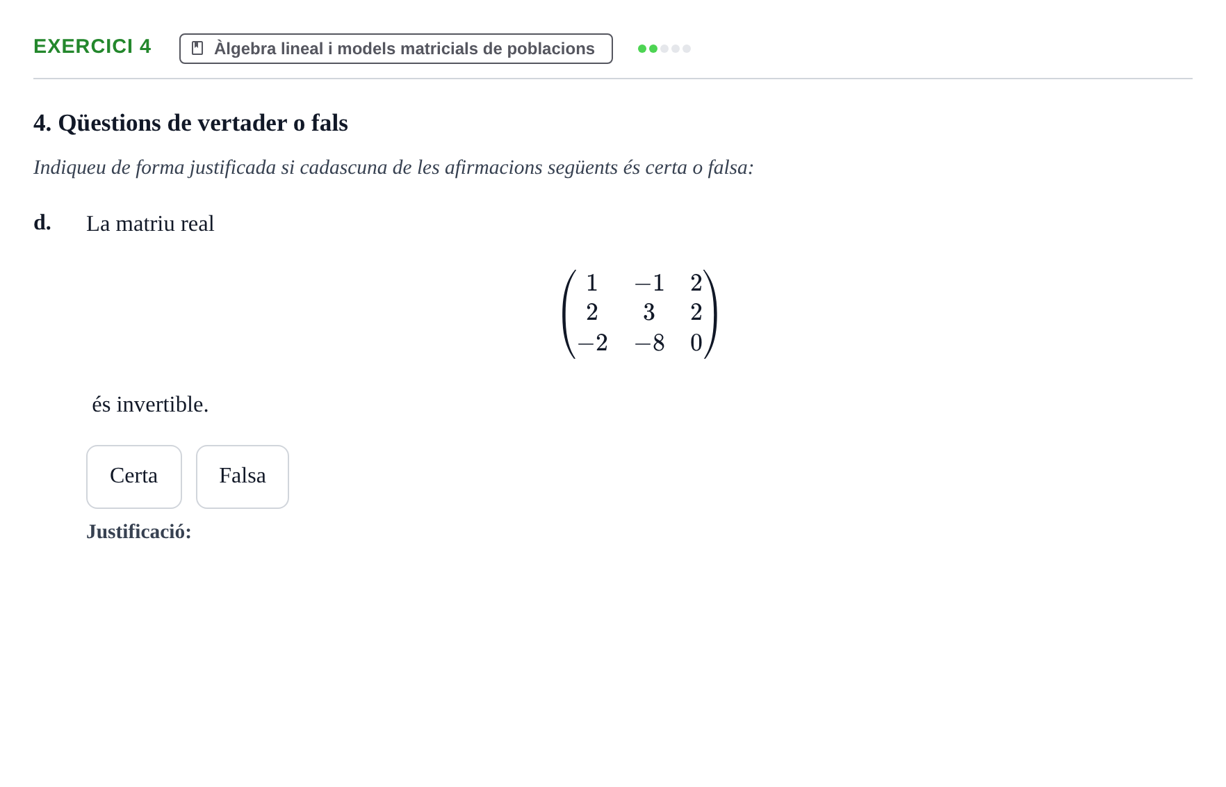 Enunciado: Ejercicio 4 - Àlgebra lineal · Matemáticas UAB 2020