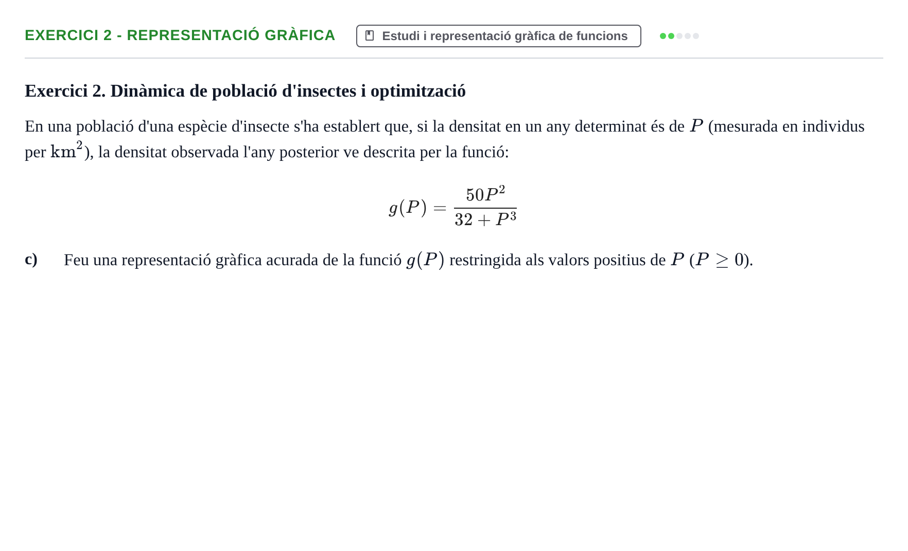 Enunciado: Exercici 2 - Representació gràfica · Matemàtiques UAB 2014