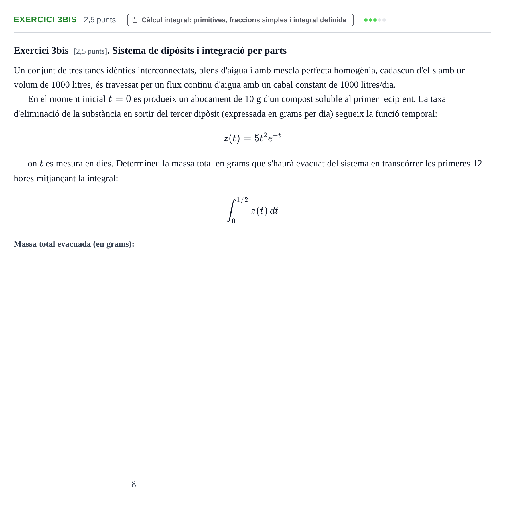 Enunciado: Exercici 3bis · Matemàtiques UAB 2014