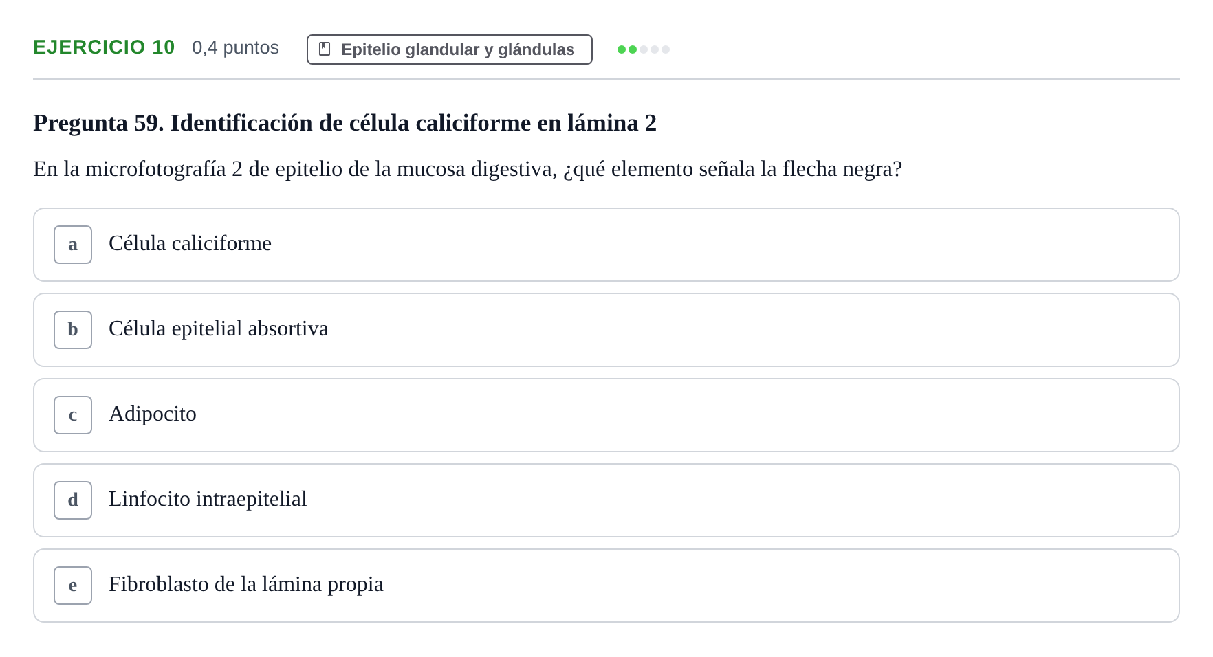 Enunciado: Problema 10 · Histología UAB 2022