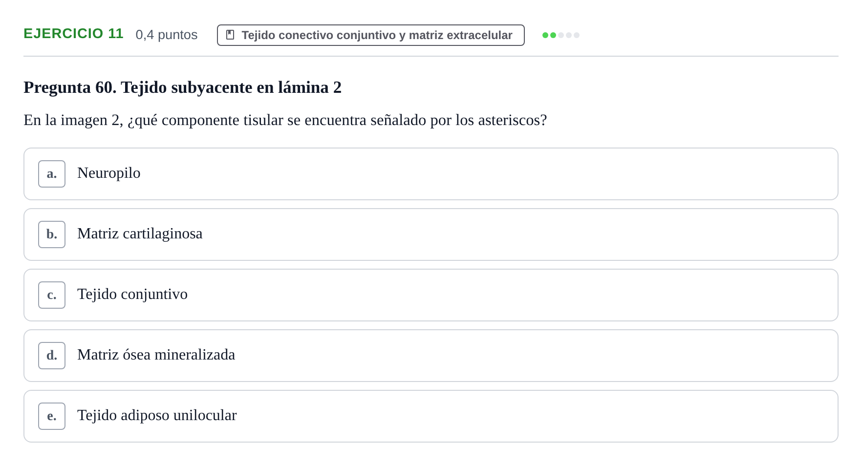 Enunciado: Problema 11 · Histología UAB 2022