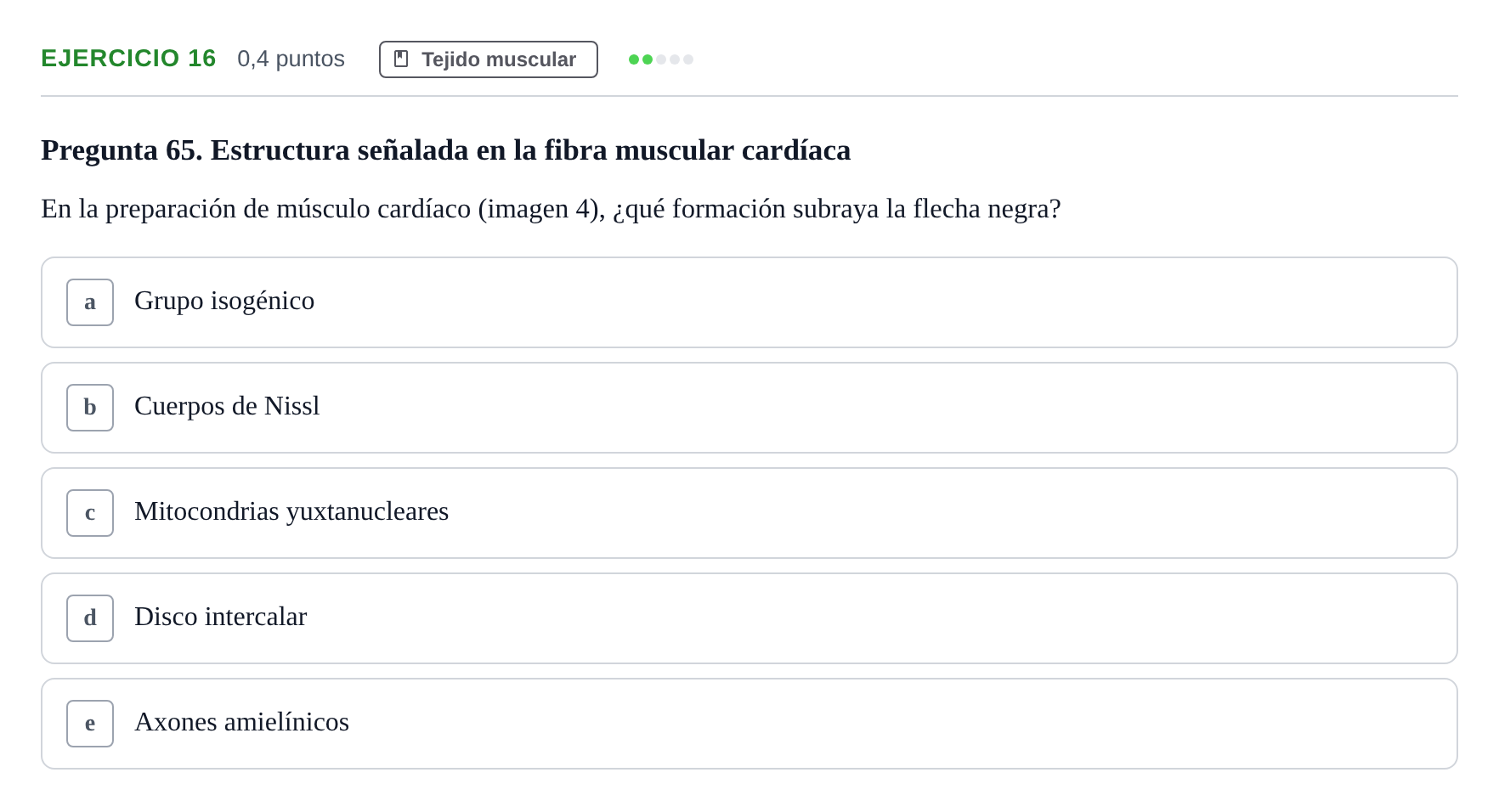 Enunciado: Problema 16 · Histología UAB 2022