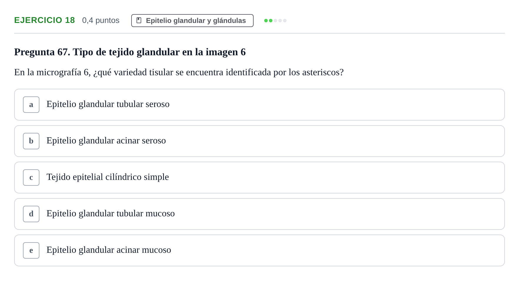 Enunciado: Problema 18 · Histología UAB 2022