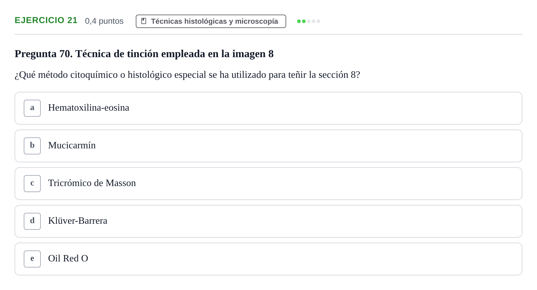Enunciado: Problema 21 · Histología UAB 2022
