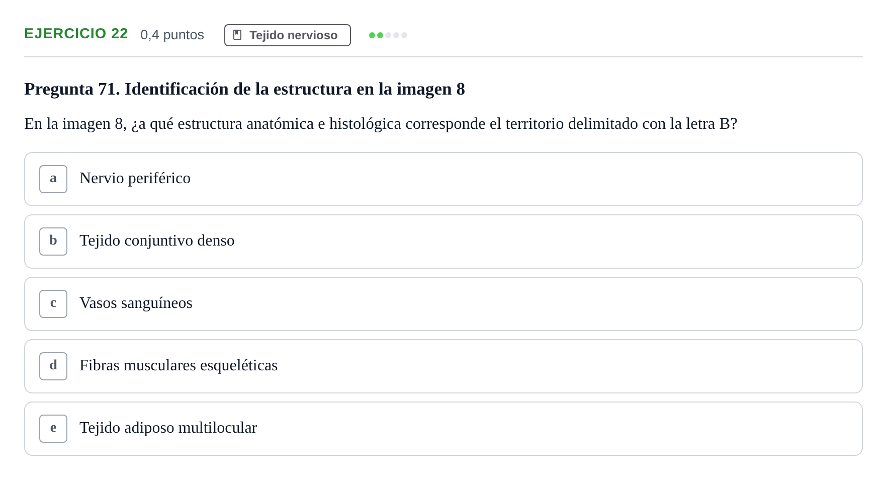 Enunciado: Problema 22 · Histología UAB 2022