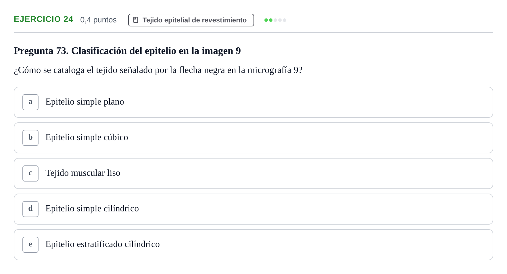 Enunciado: Problema 24 · Histología UAB 2022