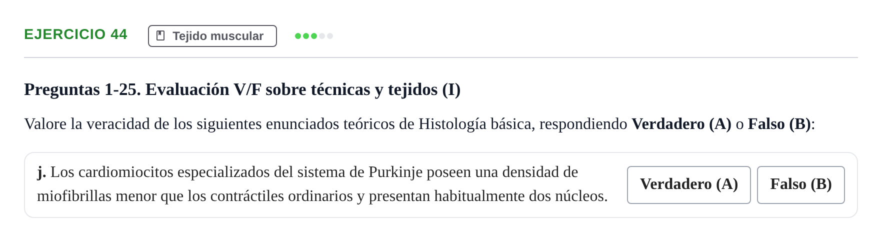 Enunciado: Ejercicio 44 - Tejido muscular · Histología UAB 2022