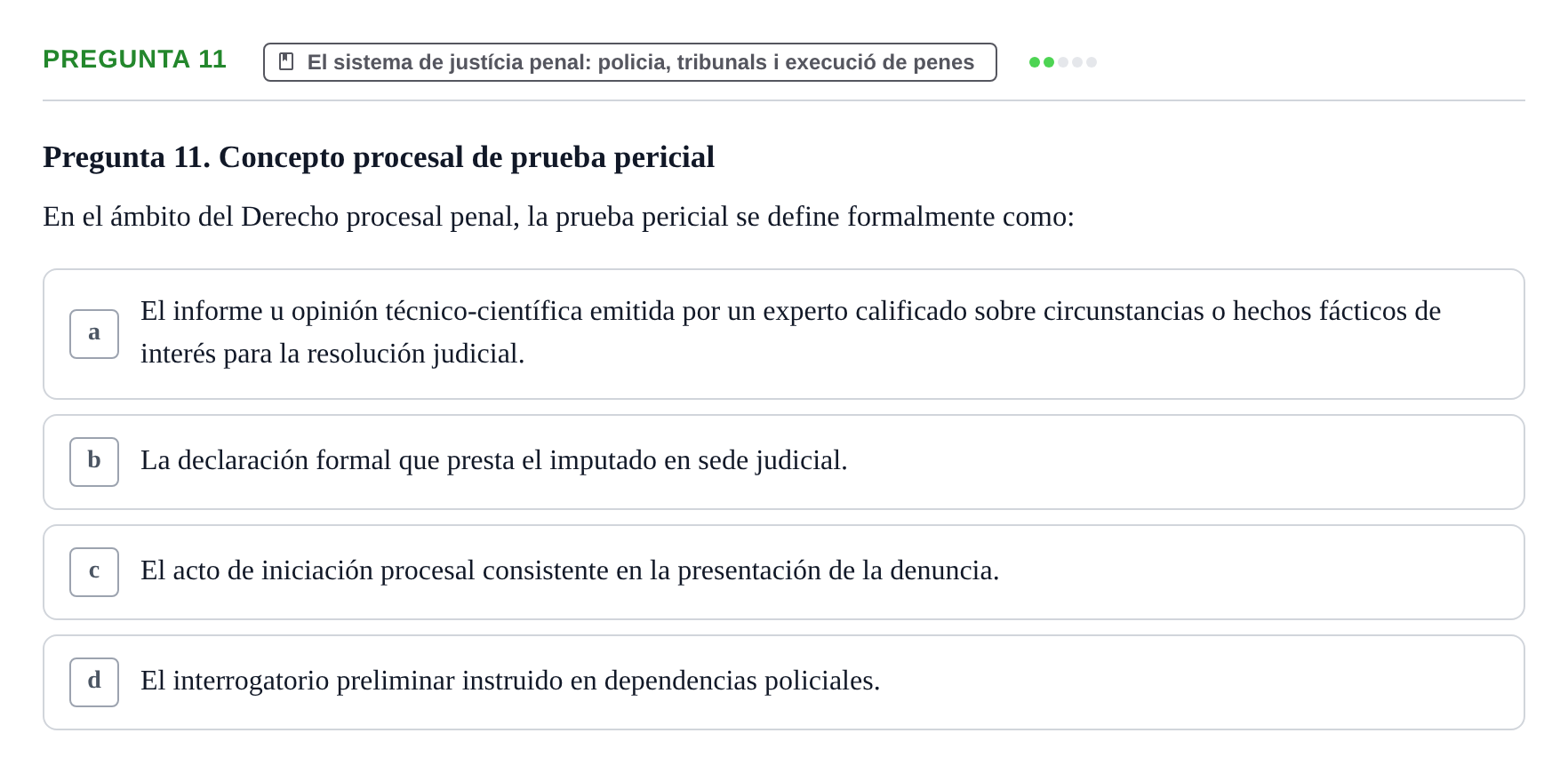 Enunciado: Pregunta 11