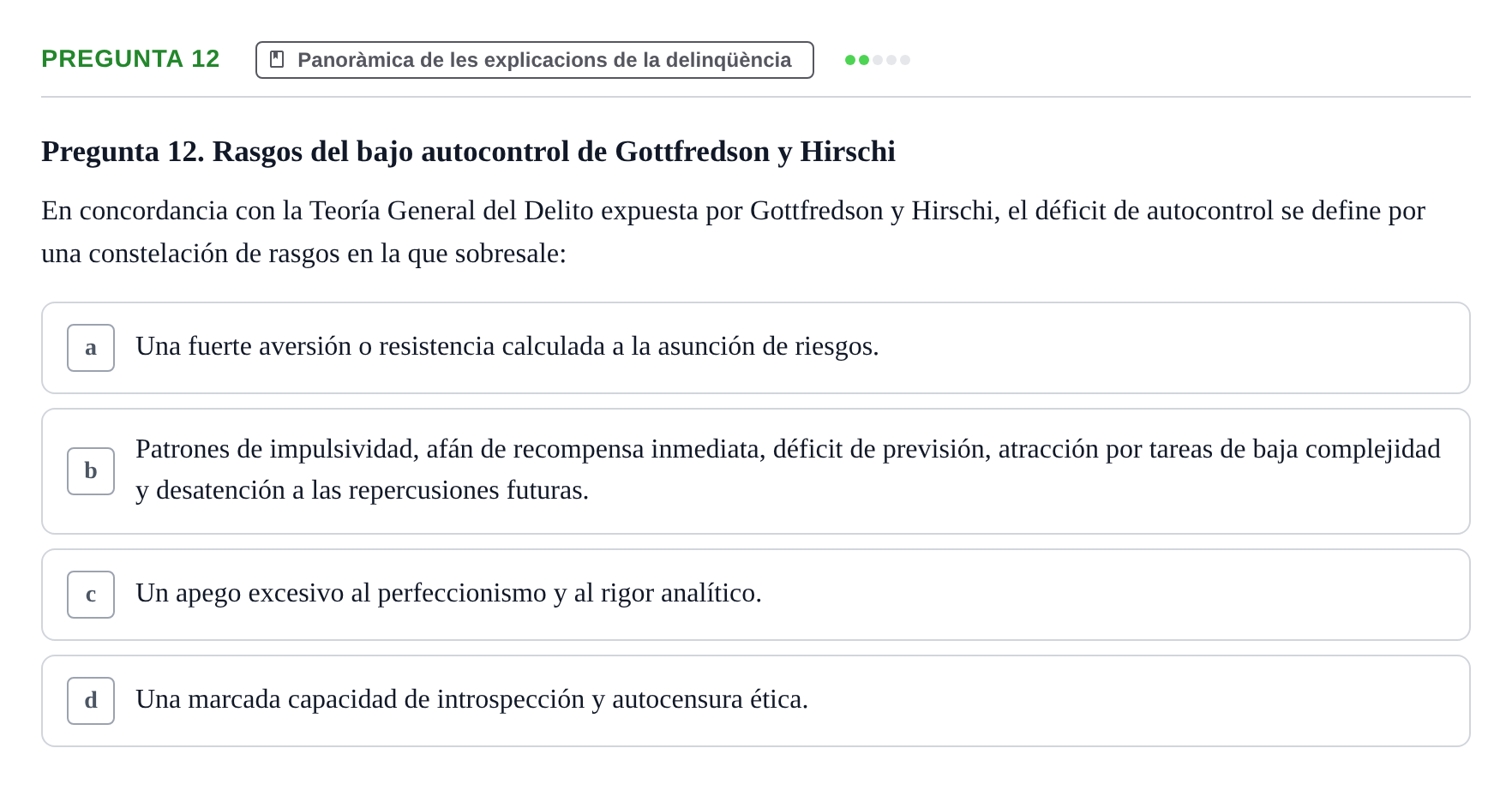 Enunciado: Pregunta 12