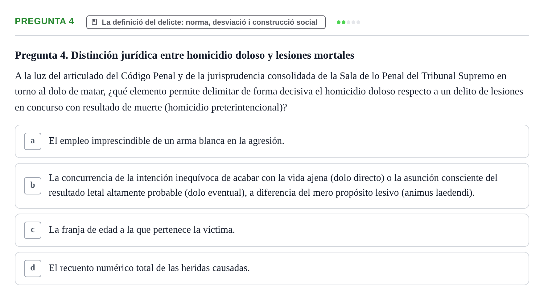 Enunciado: Pregunta 4