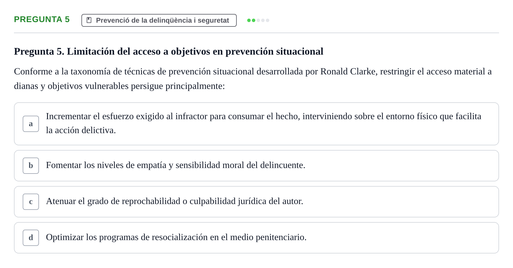 Enunciado: Pregunta 5