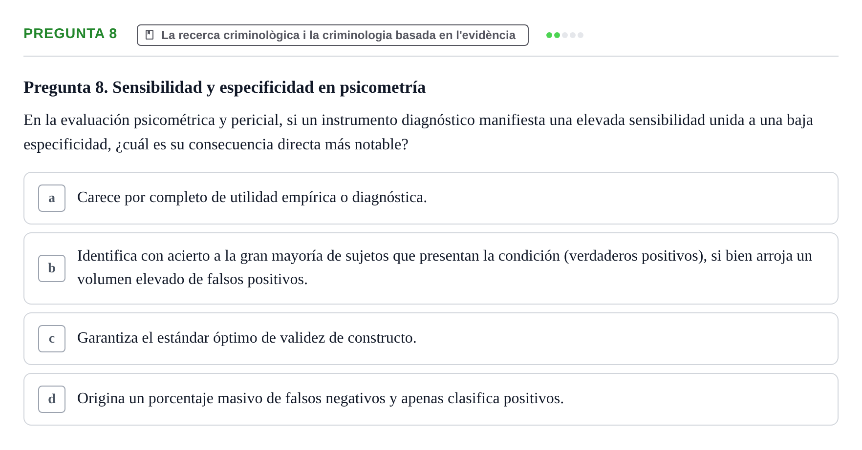 Enunciado: Pregunta 8