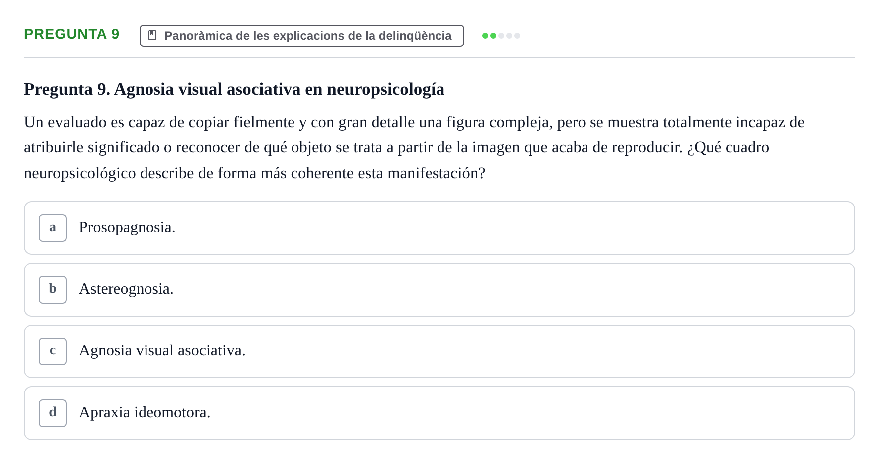 Enunciado: Pregunta 9