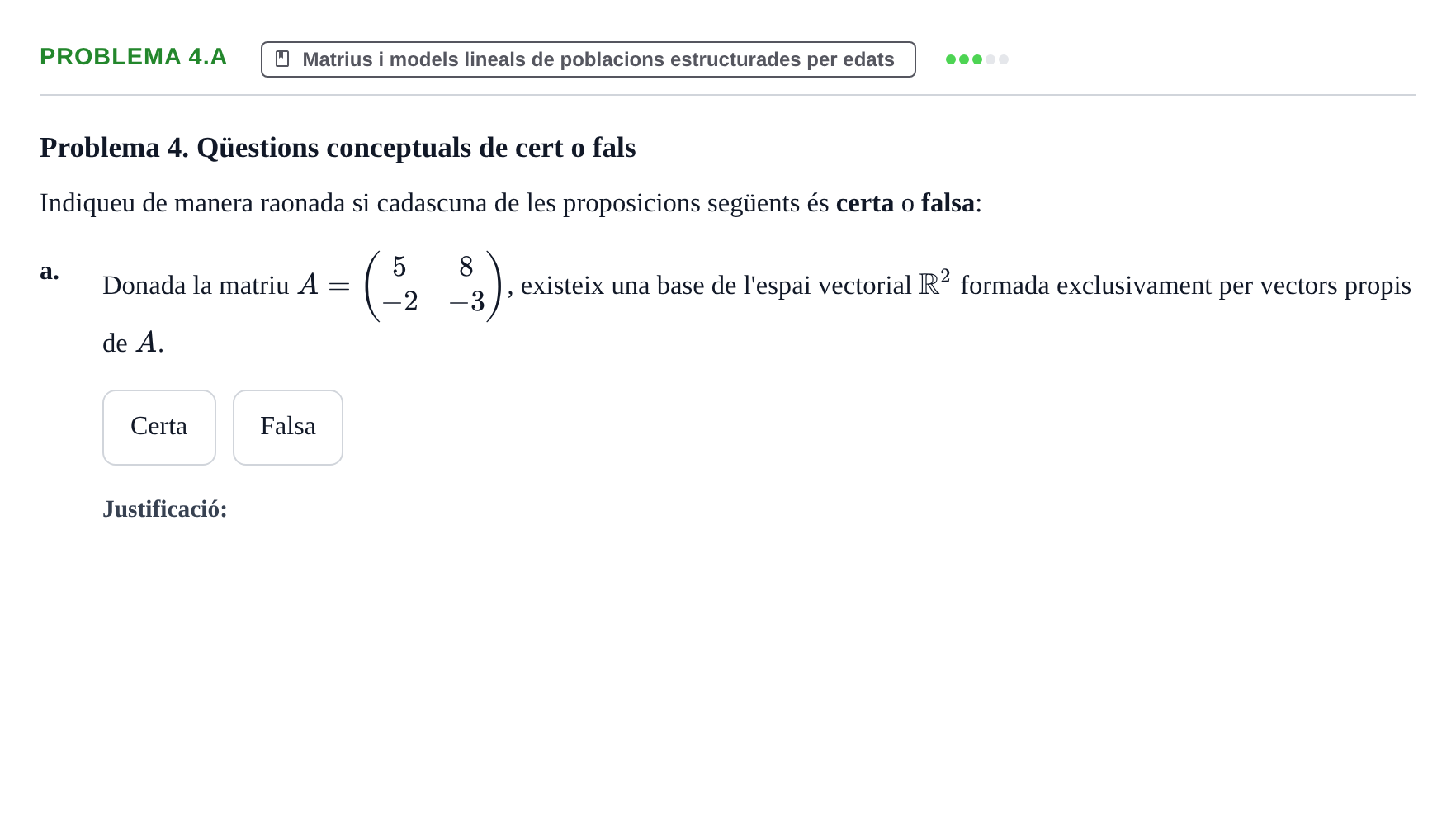 Enunciado: Problema 4.a · Matemàtiques UAB 2019
