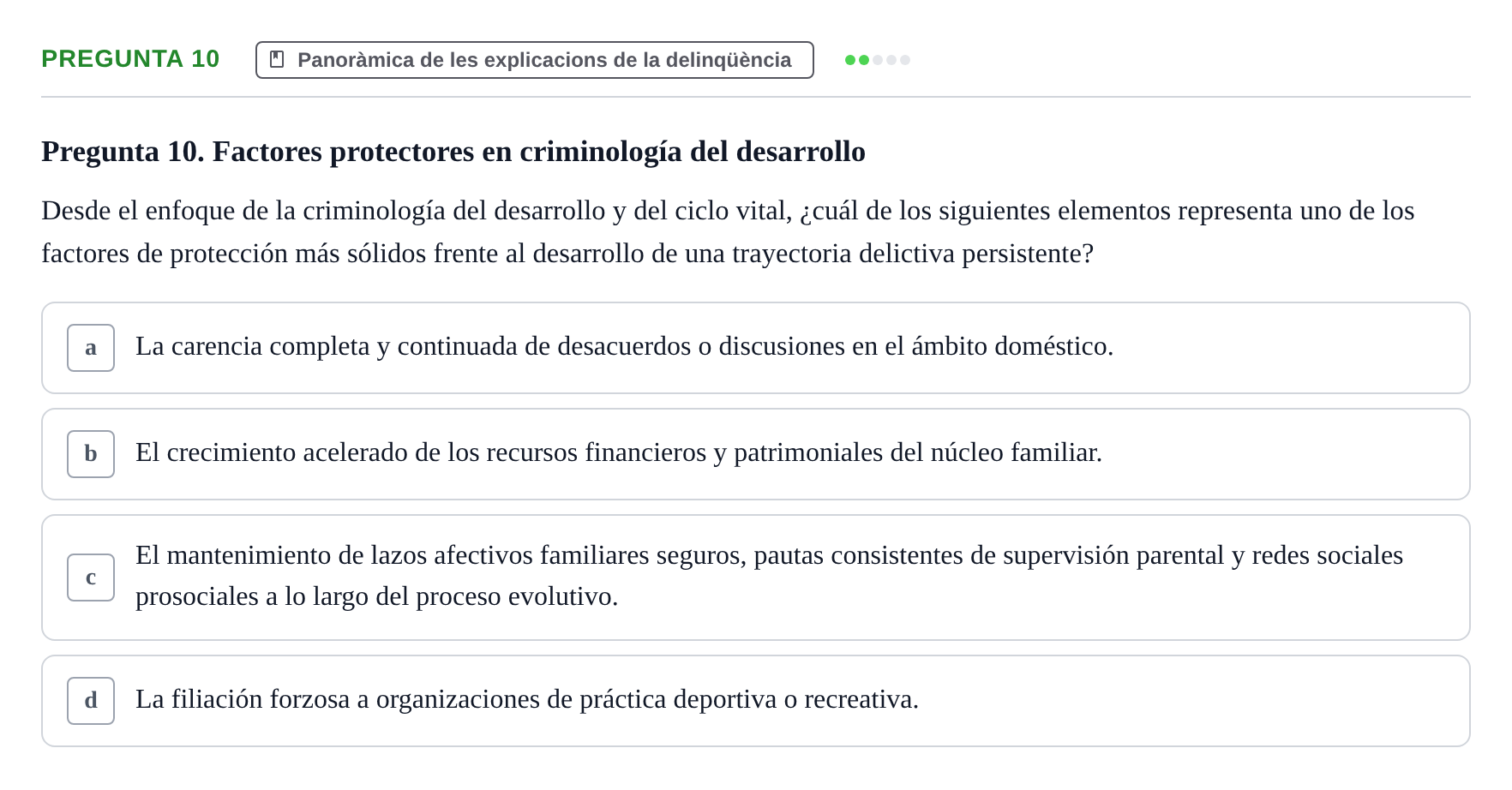 Enunciado: Pregunta 10