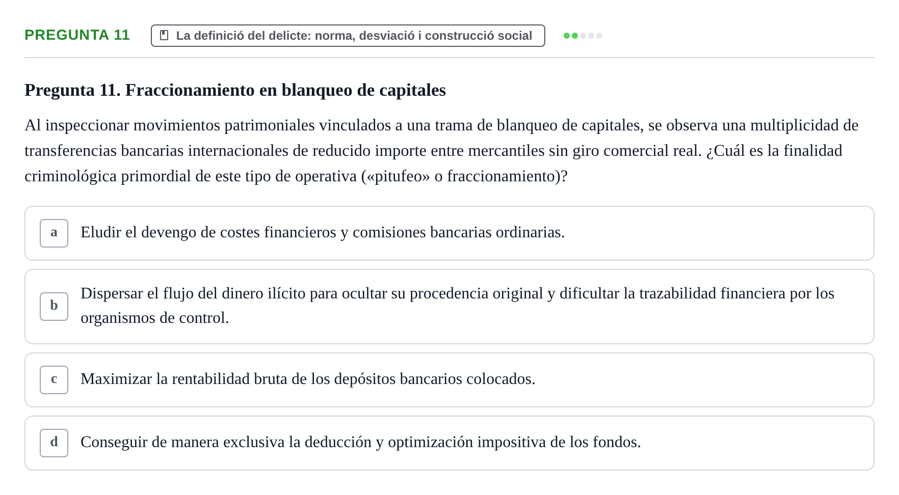 Enunciado: Pregunta 11