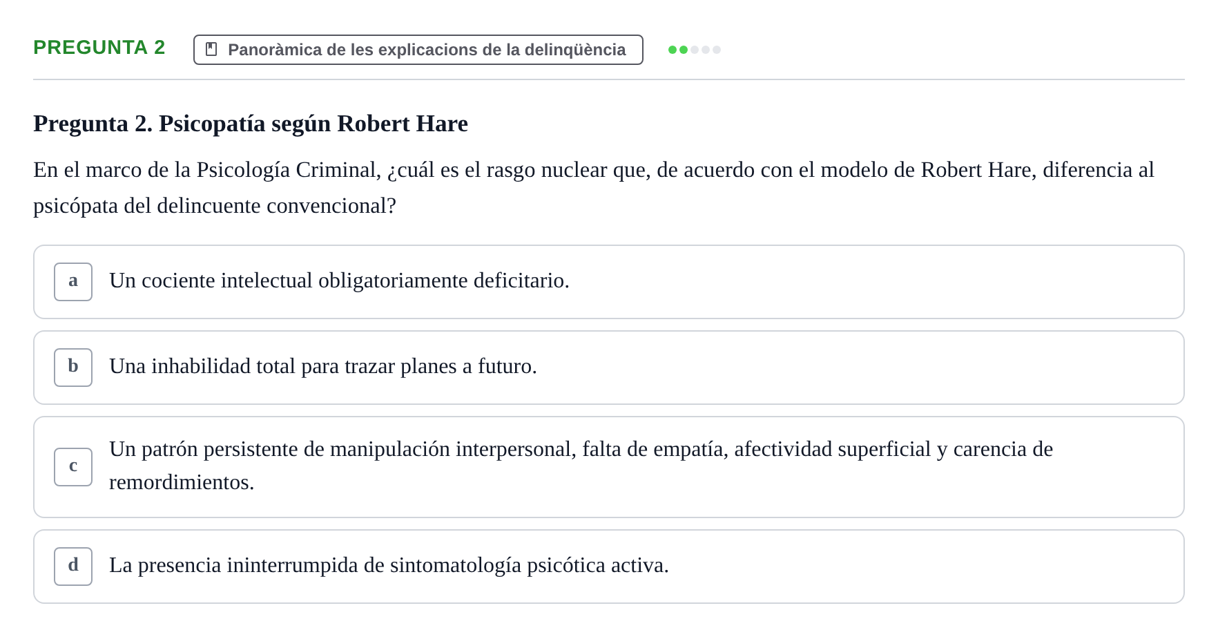 Enunciado: Pregunta 2