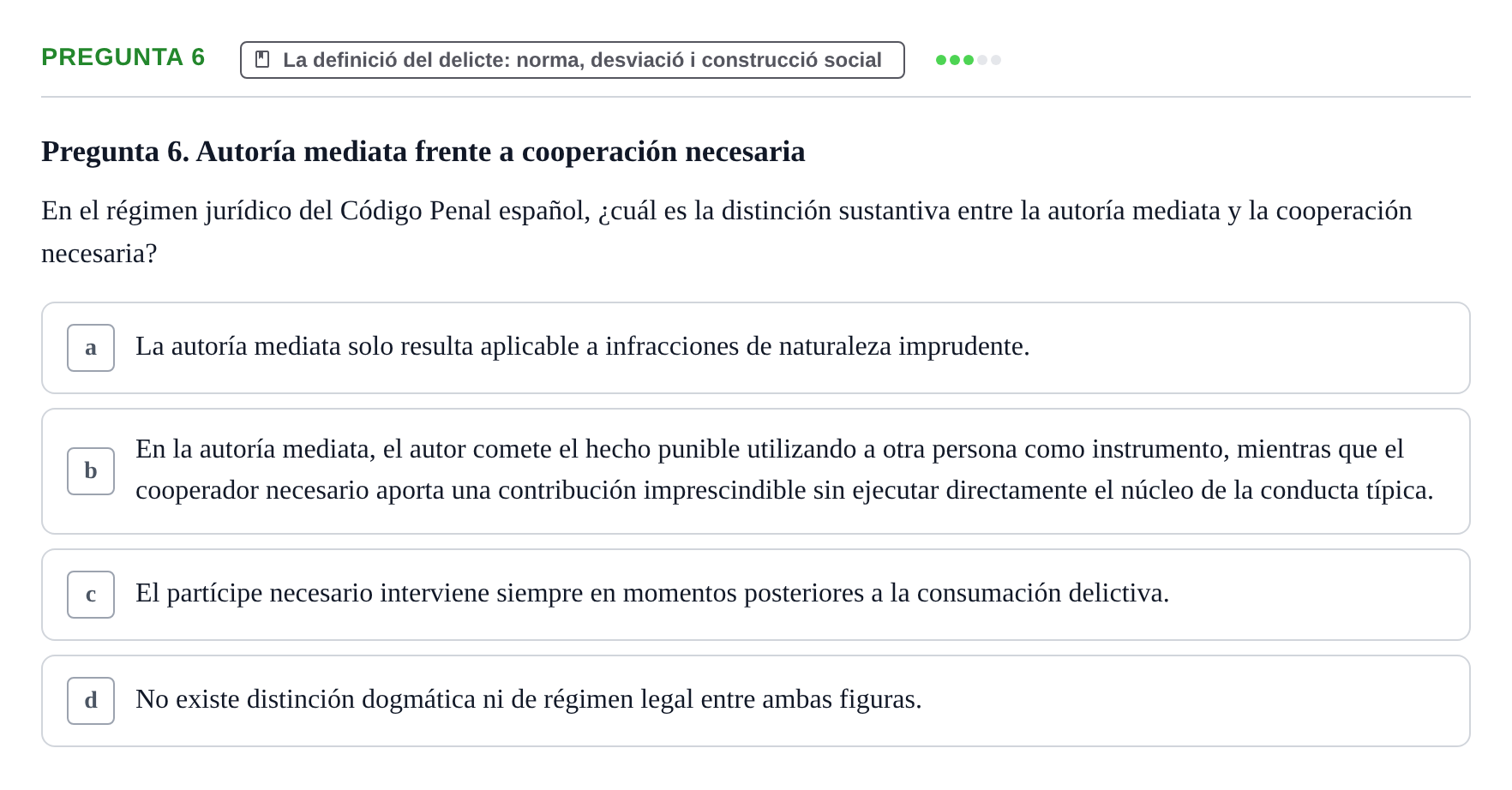 Enunciado: Pregunta 6