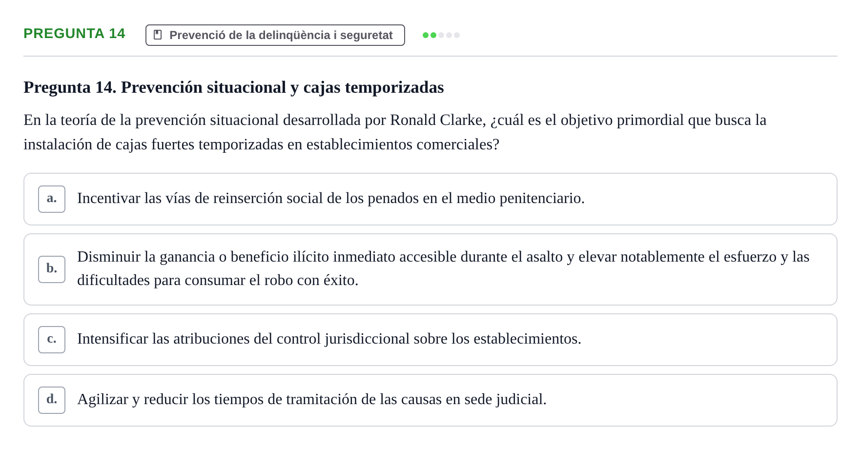 Enunciado: Pregunta 14