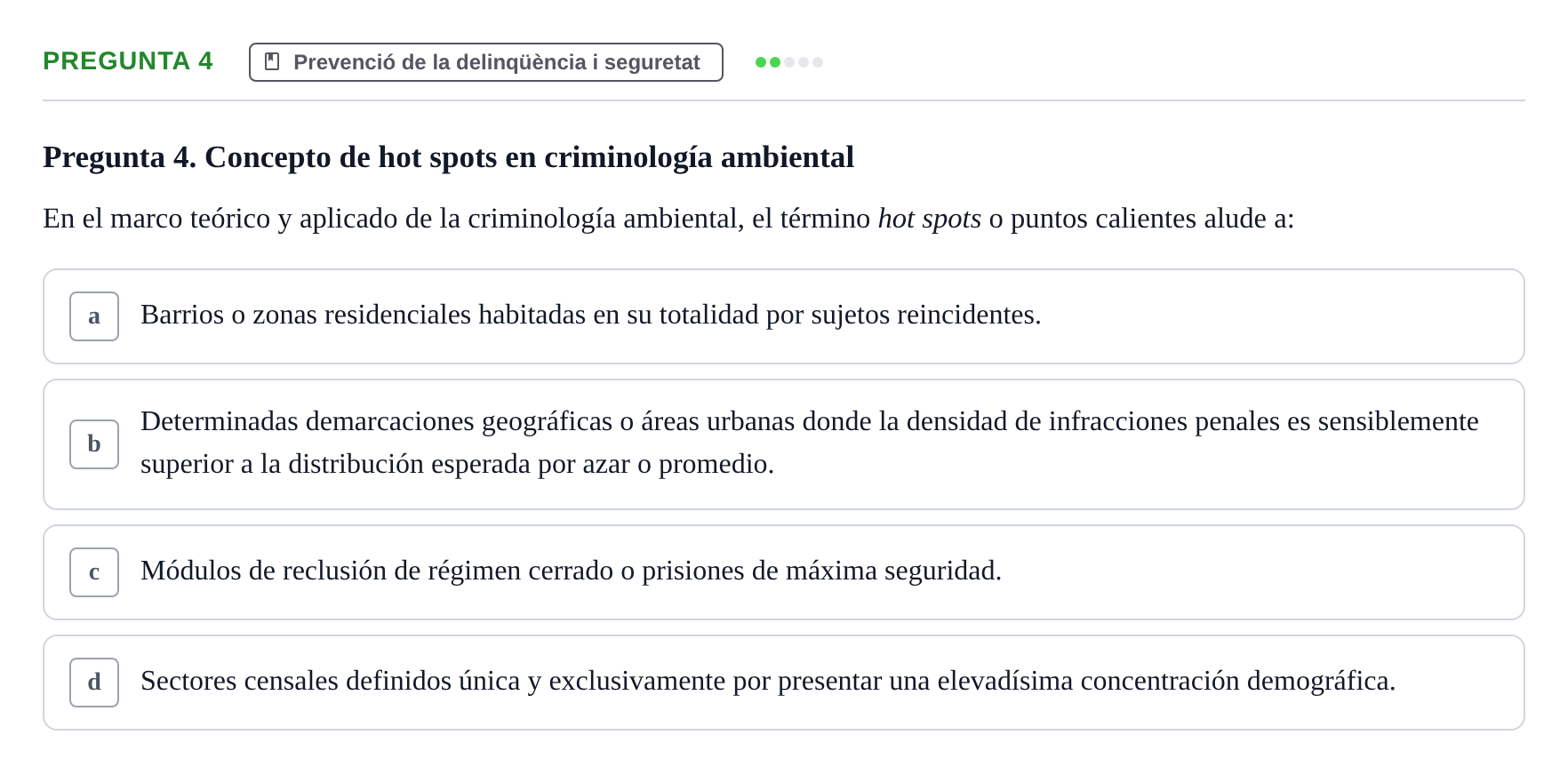 Enunciado: Pregunta 4