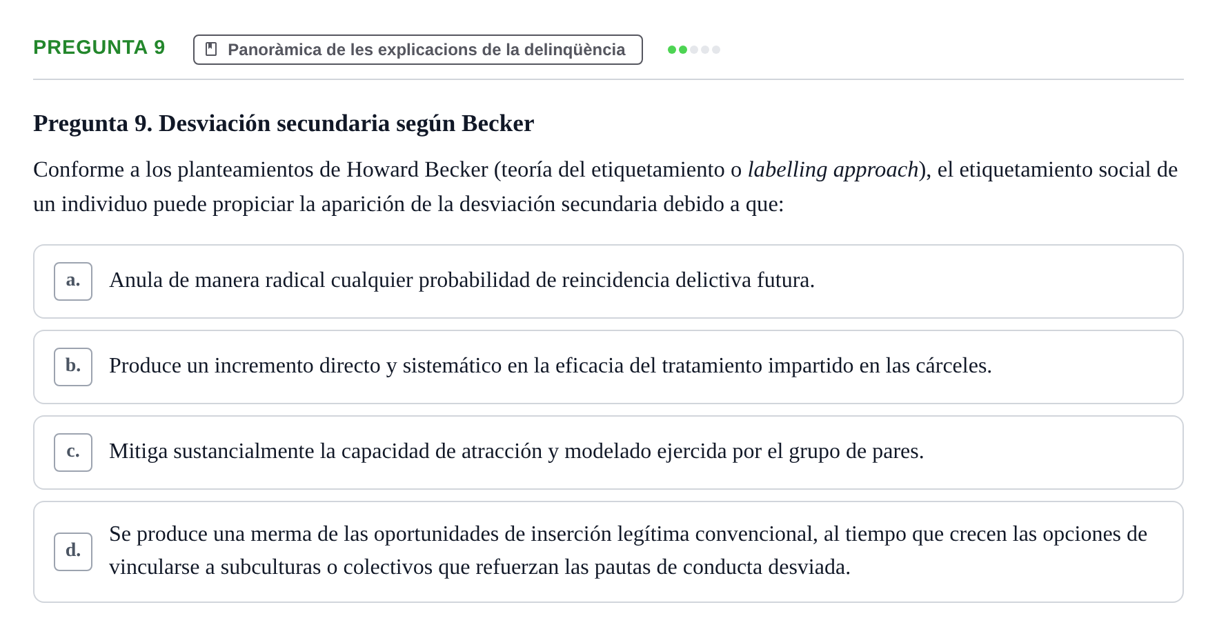 Enunciado: Pregunta 9