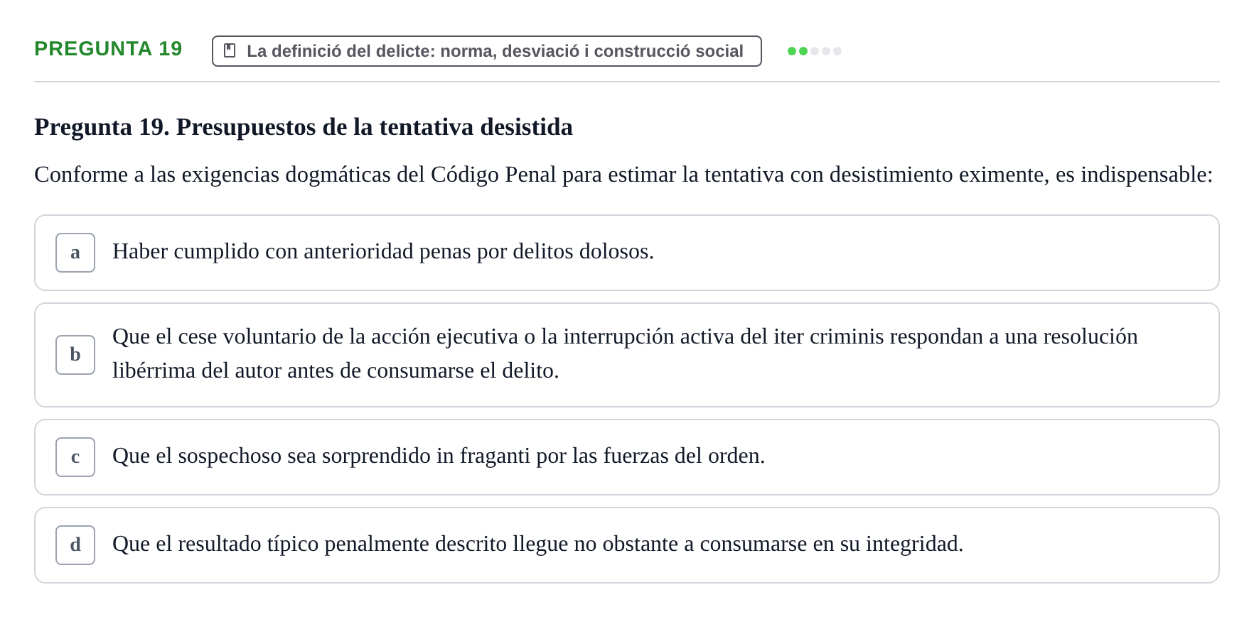 Enunciado: Pregunta 19