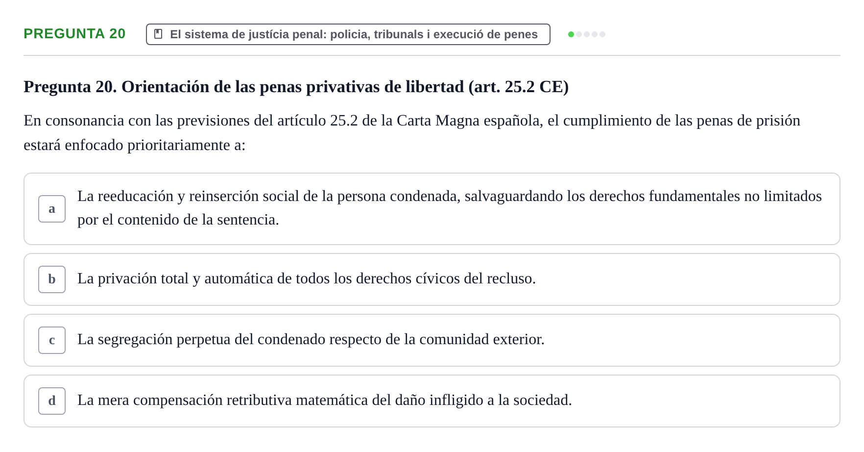 Enunciado: Pregunta 20