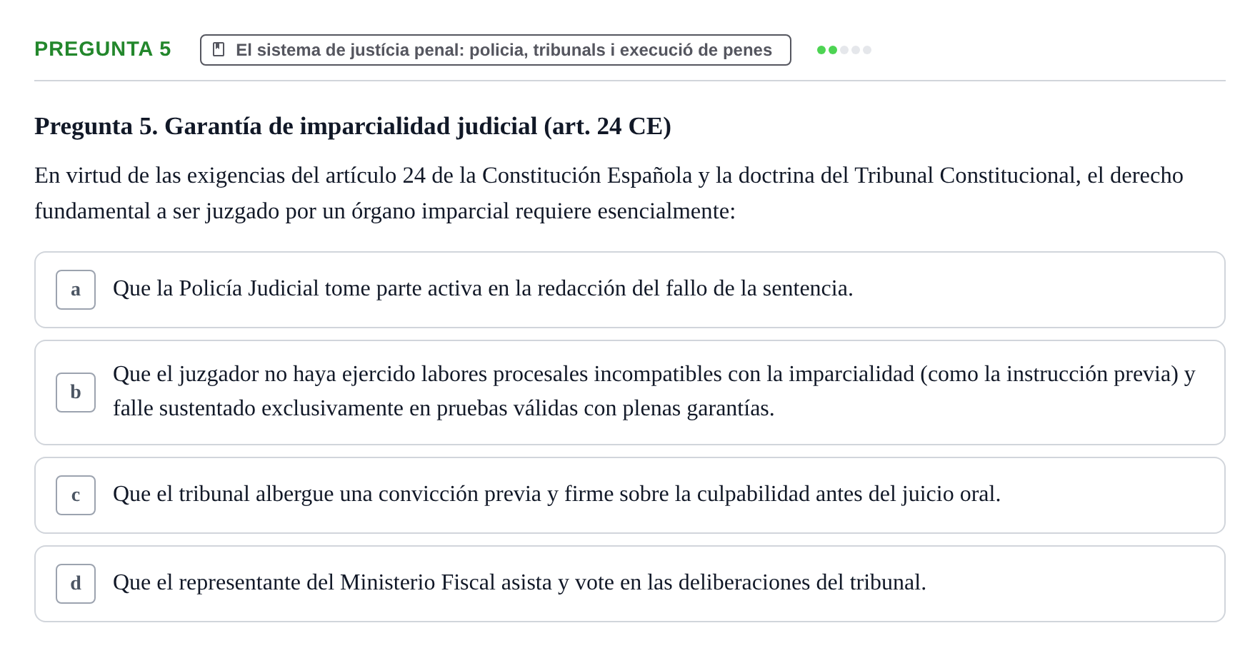 Enunciado: Pregunta 5