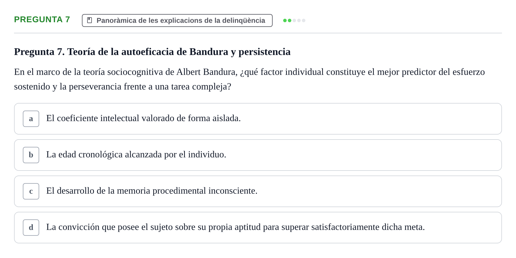 Enunciado: Pregunta 7