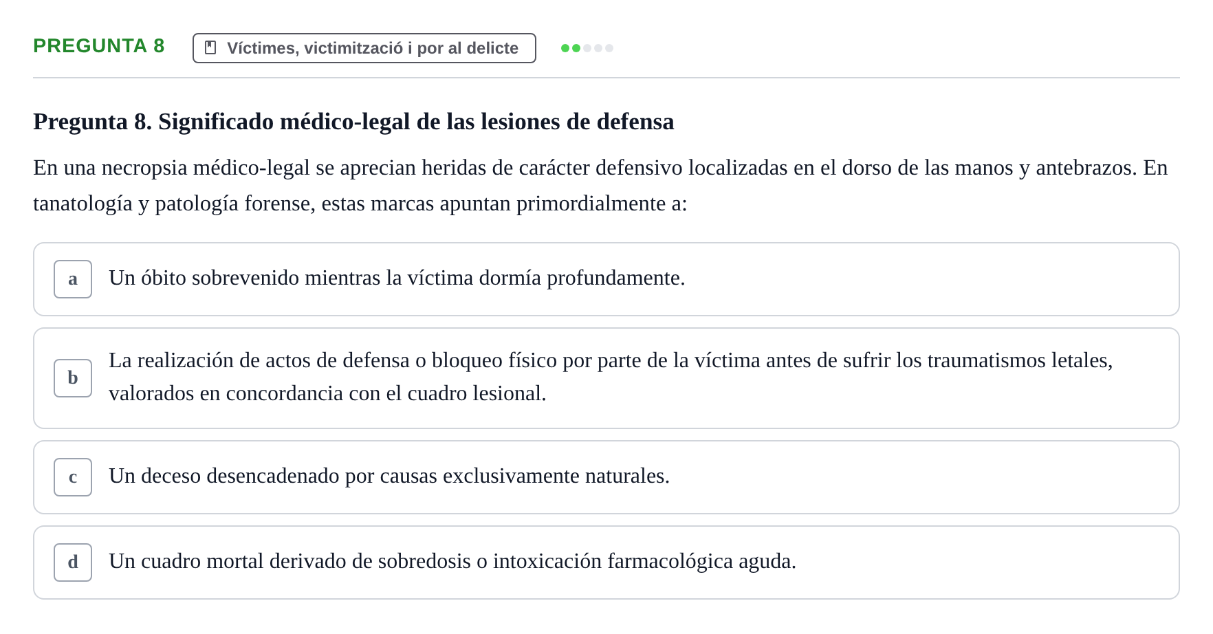 Enunciado: Pregunta 8