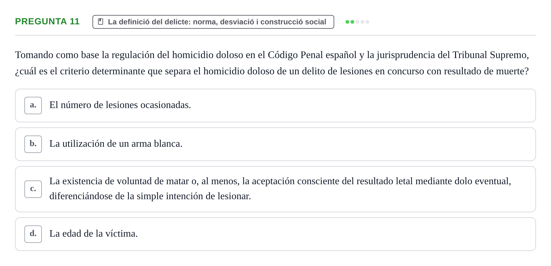 Enunciado: Pregunta 11