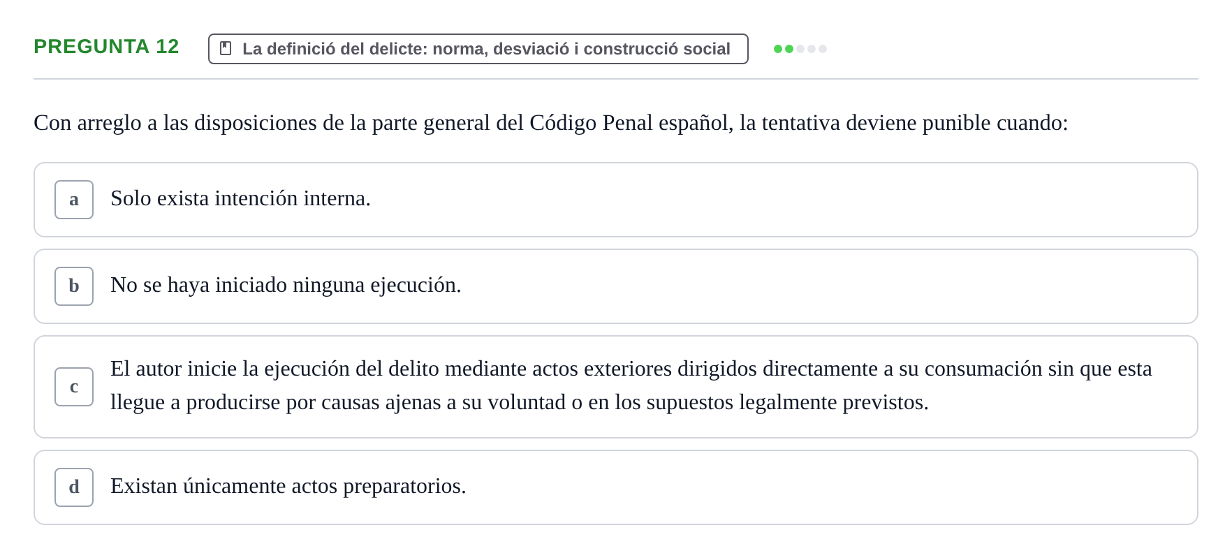 Enunciado: Pregunta 12