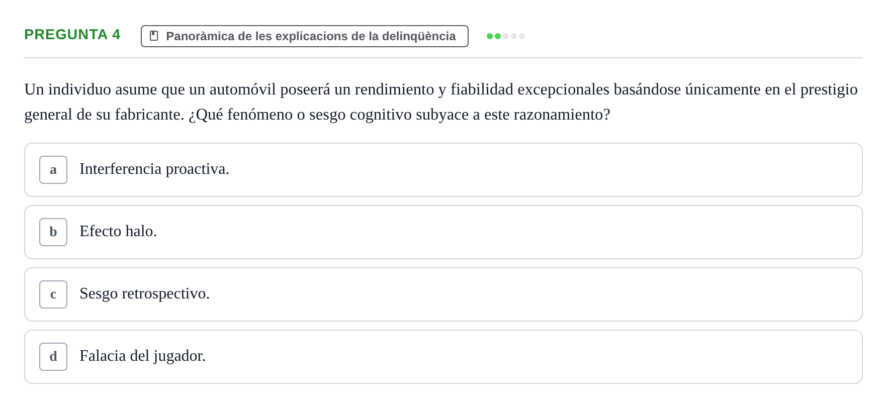 Enunciado: Pregunta 4