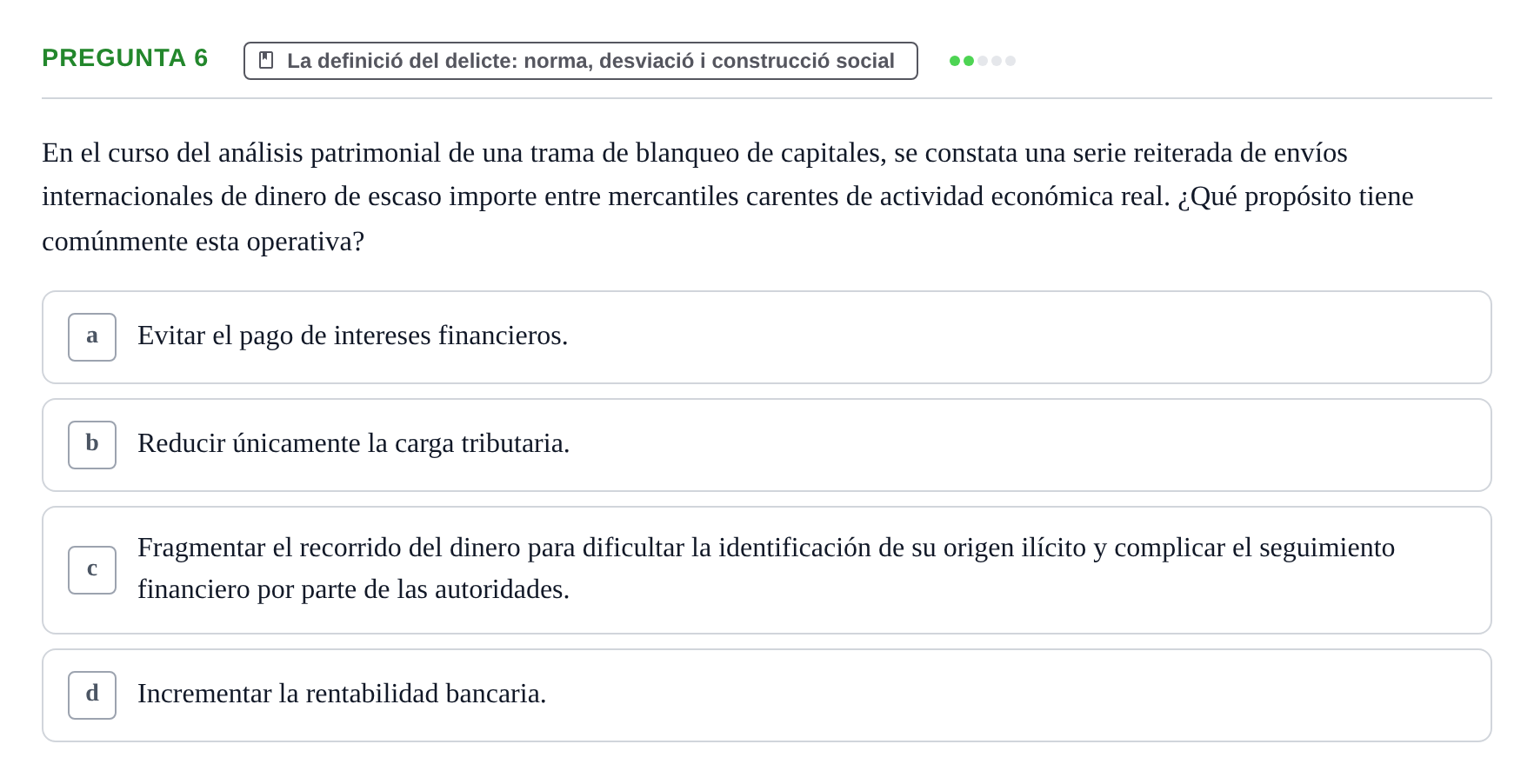 Enunciado: Pregunta 6