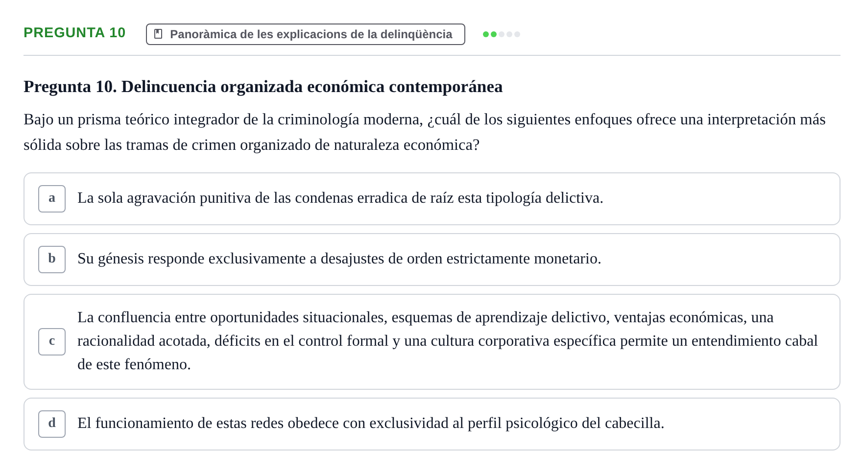 Enunciado: Pregunta 10