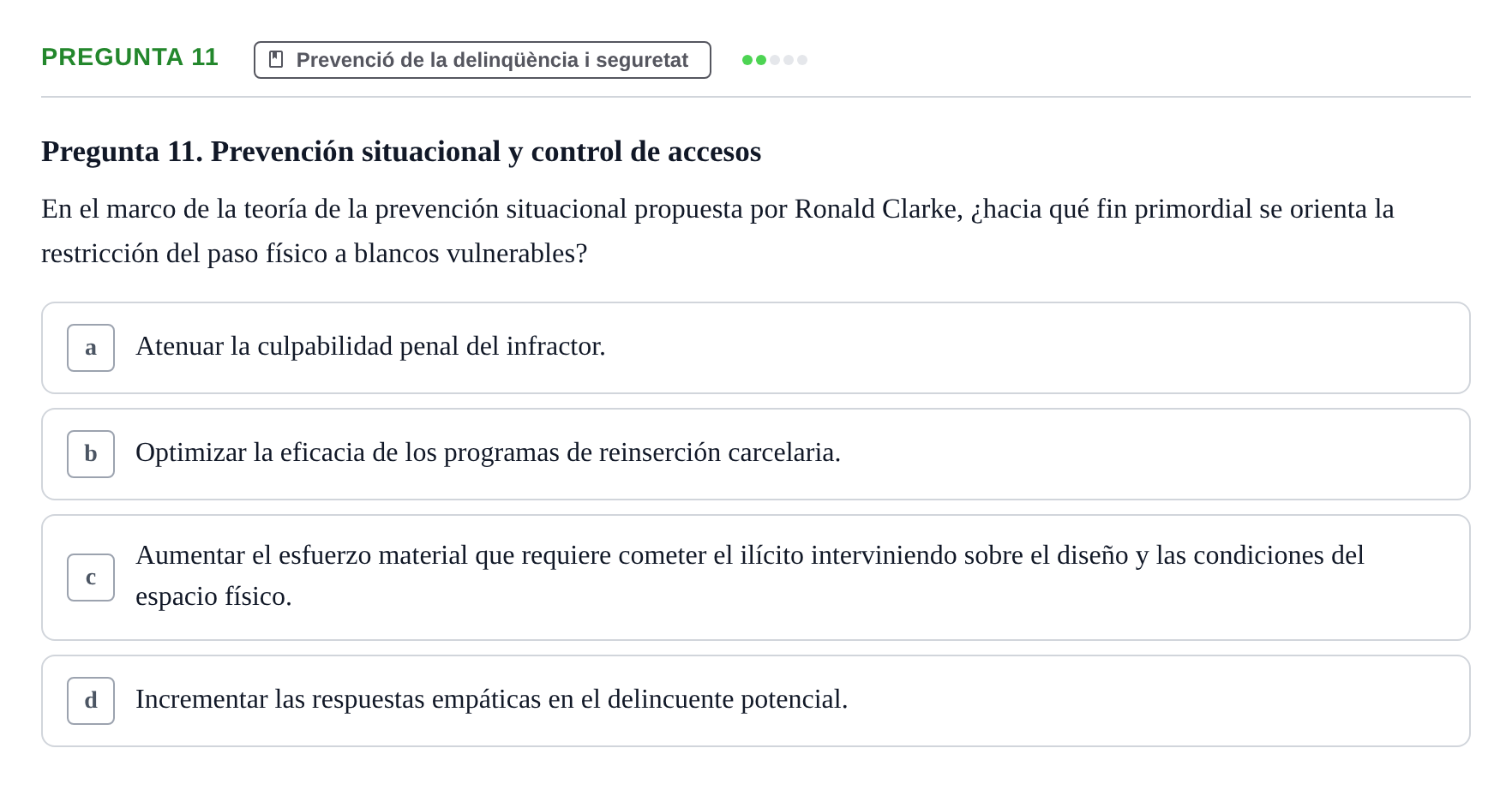 Enunciado: Pregunta 11