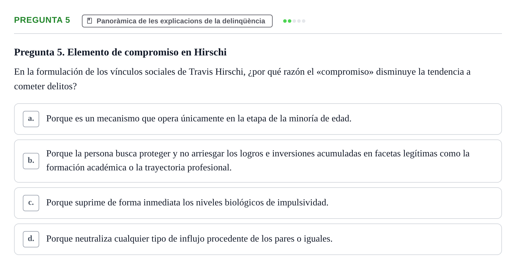 Enunciado: Pregunta 5
