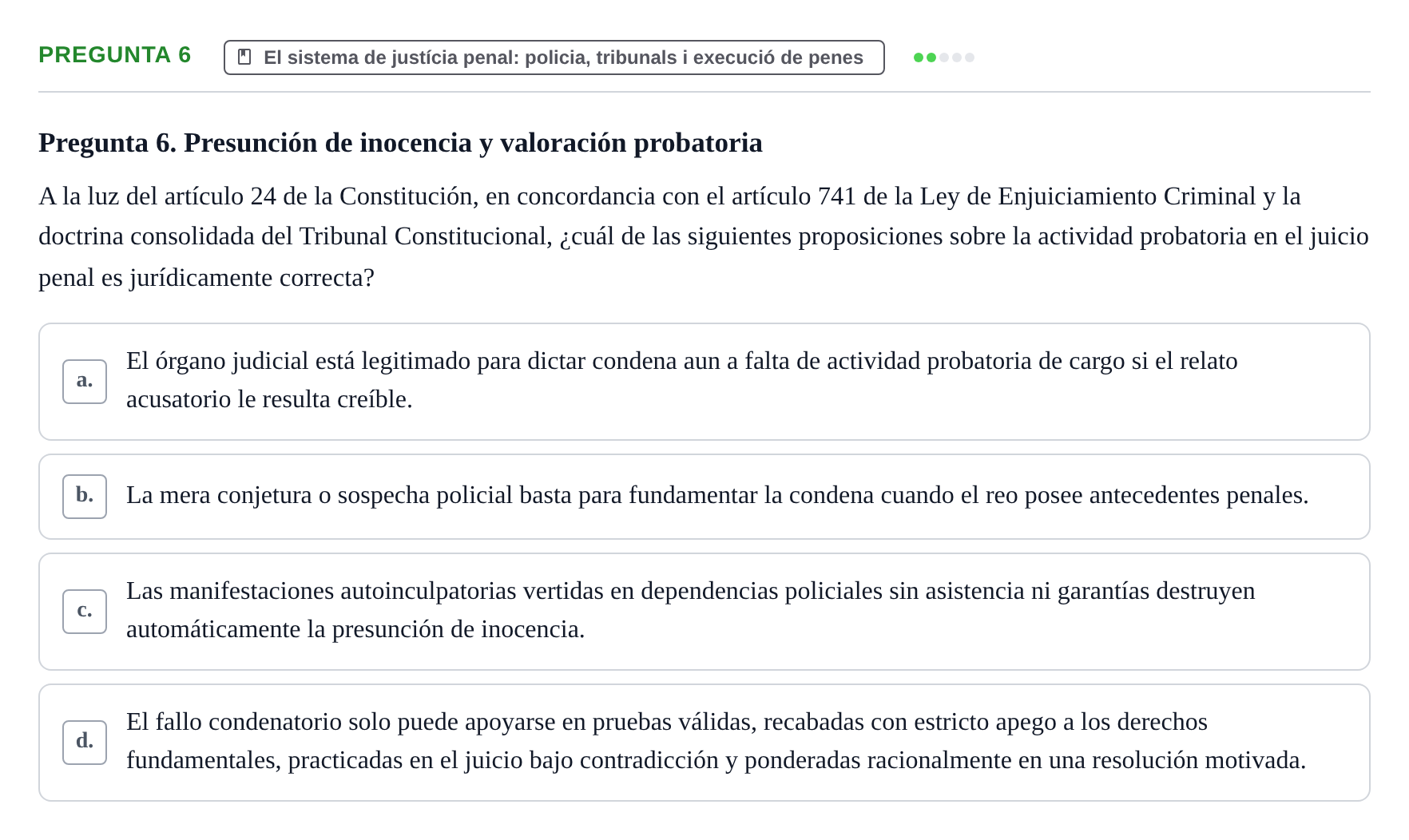 Enunciado: Pregunta 6