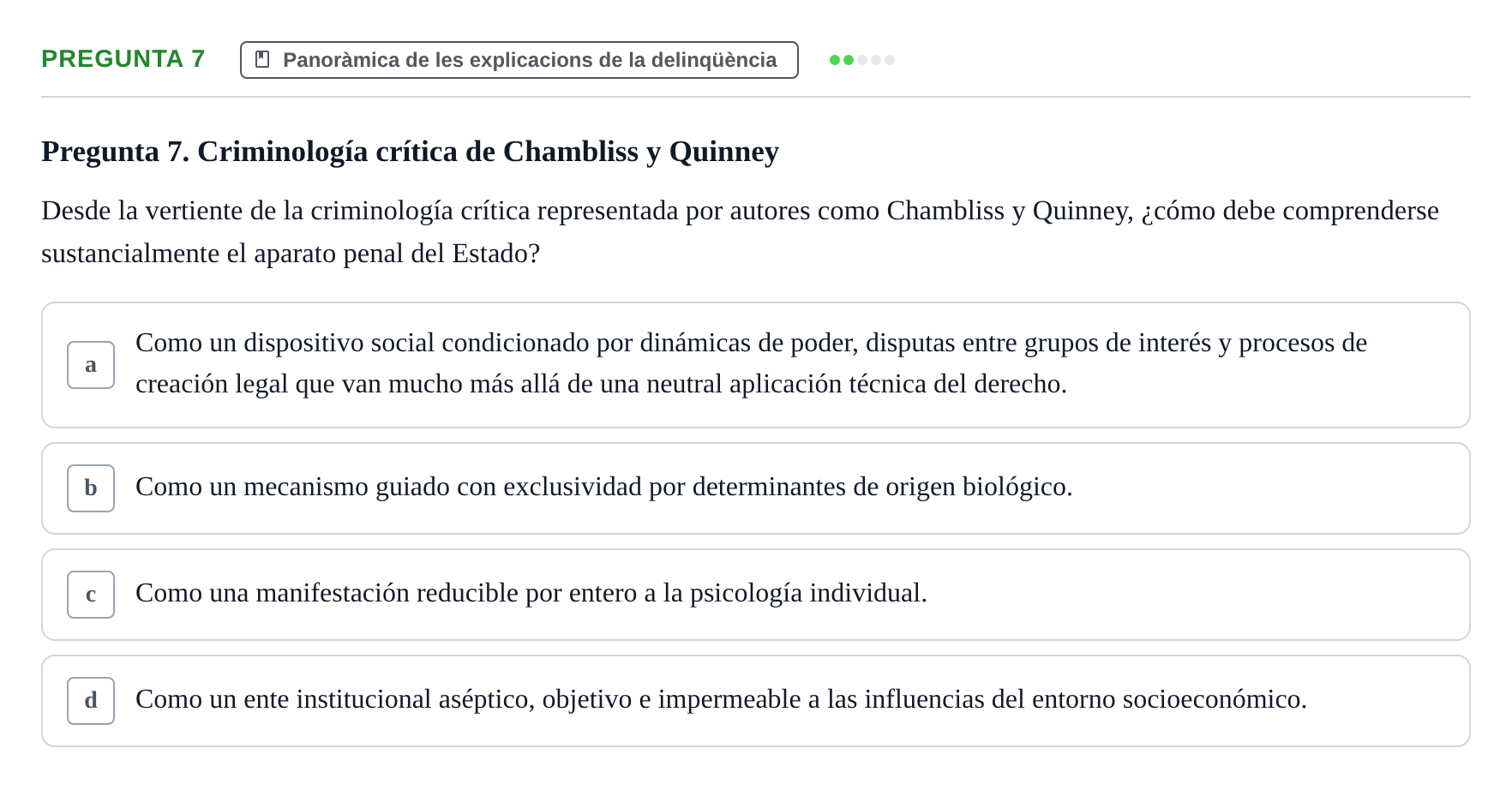Enunciado: Pregunta 7