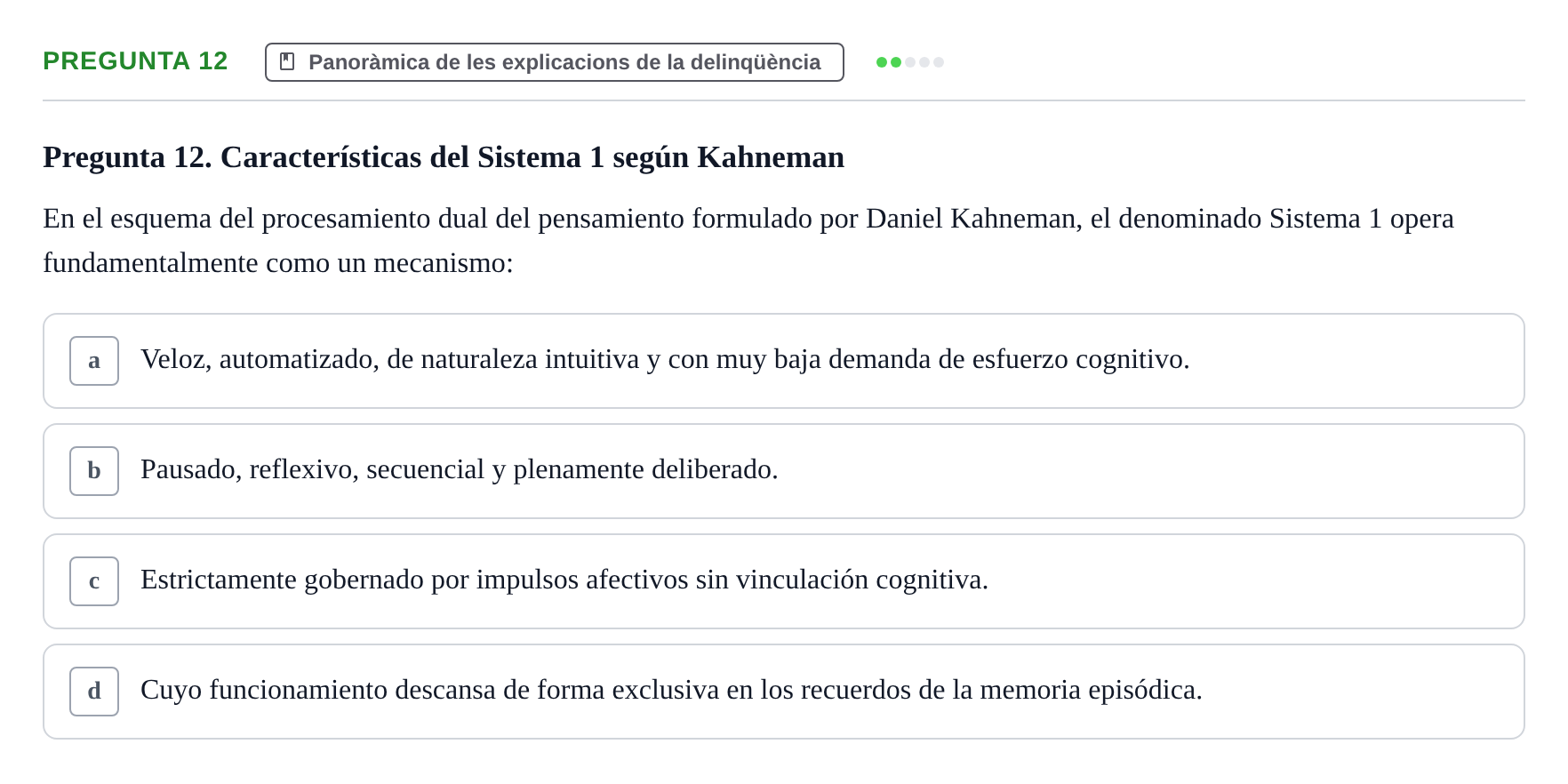 Enunciado: Pregunta 12