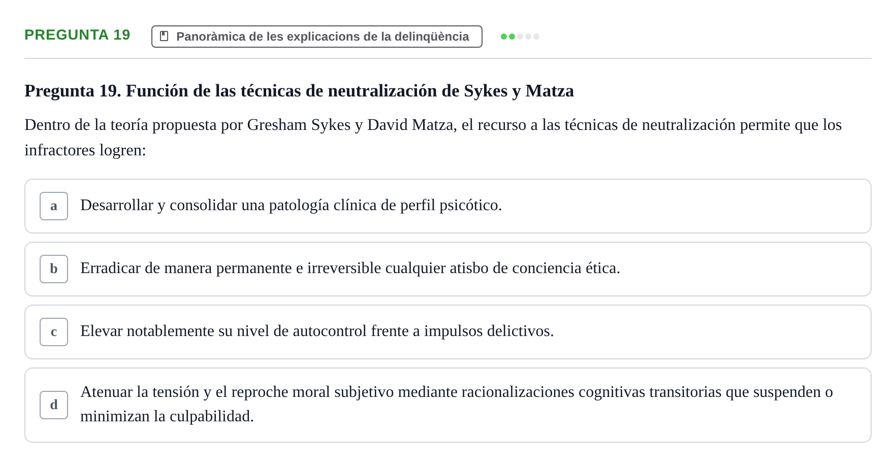 Enunciado: Pregunta 19